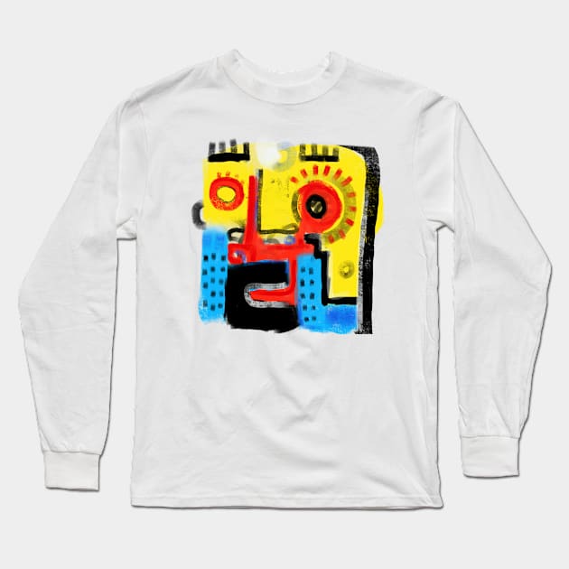 face Long Sleeve T-Shirt by Angel Rivas